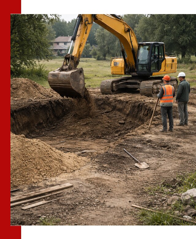 Рытье котлована под фундамент в Дюртюли (быстро и недорого)