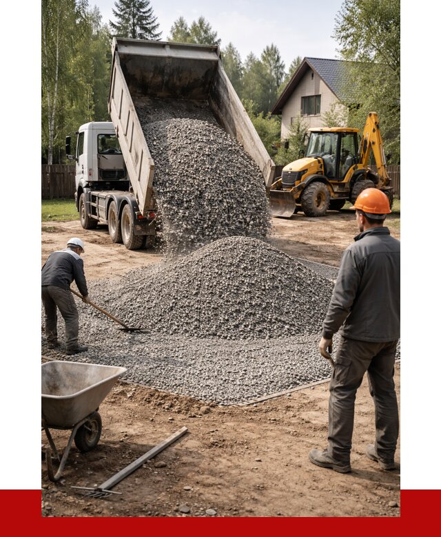 Отсыпка участка щебнем в Дюртюли от 6776 р. ПРОНЕРУДДюр